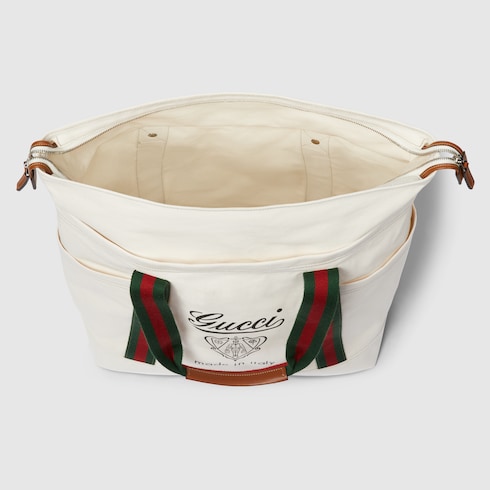 Borsa shopping in tessuto stampato misura grande 