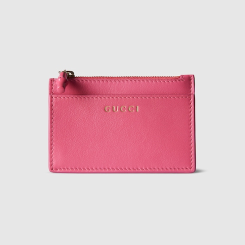 Card case with bamboo