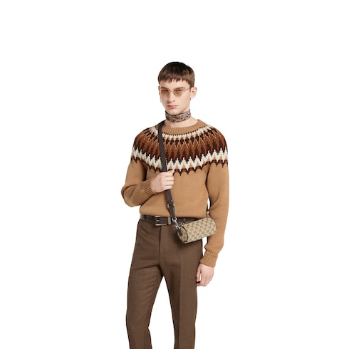 Minibolso cilíndrico de lona GG