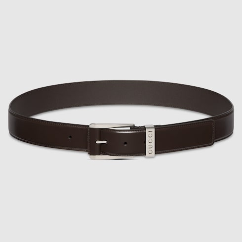 Belt with squared buckle