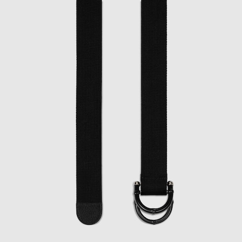 Belt with bamboo detail buckle