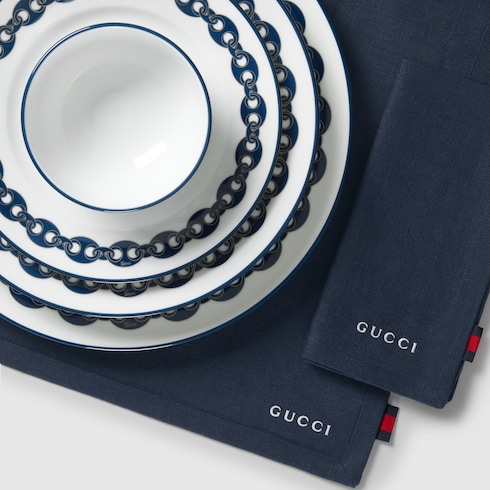 Linen placemat and napkin