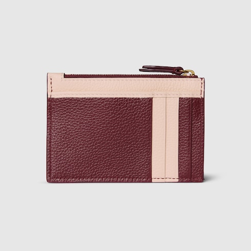 Bi-colour GG Marmont zip key pouch