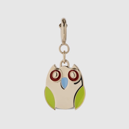 Owl-shaped bag charm