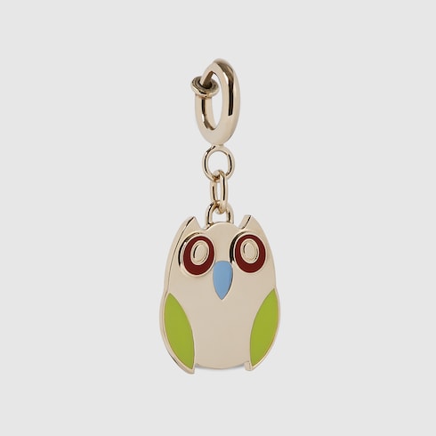 Owl-shaped bag charm