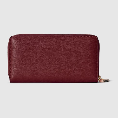 Bi-color GG Marmont zip around wallet