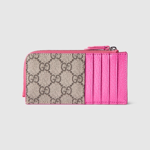 Bi-color GG zip card case