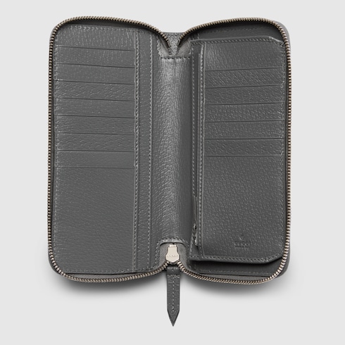 Zweifarbige Brieftasche mit Rundumreißverschluss