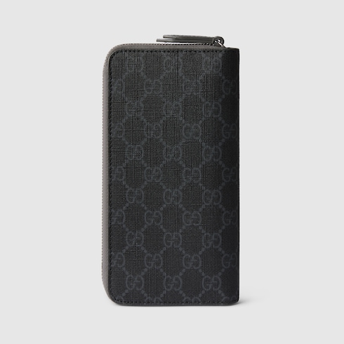 Bi-colour zip around wallet