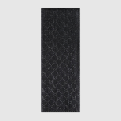 GG wool and silk jacquard stole