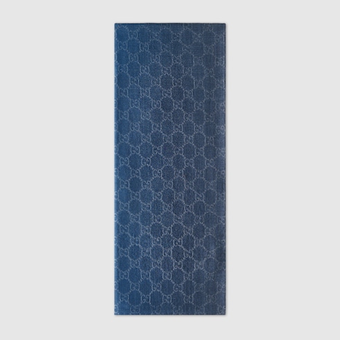 GG wool and silk jacquard stole