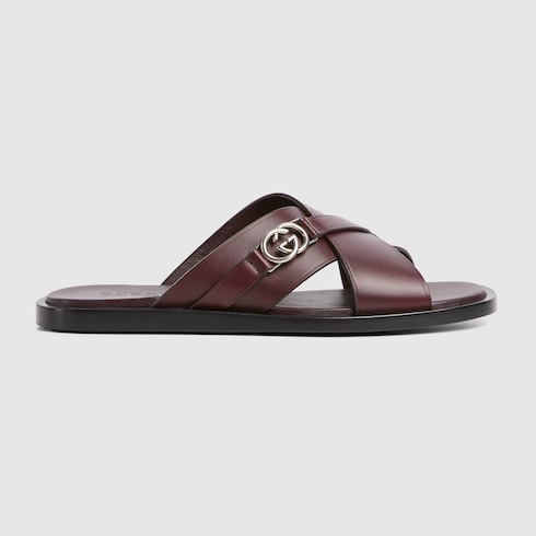 Men's slide sandal with Interlocking G