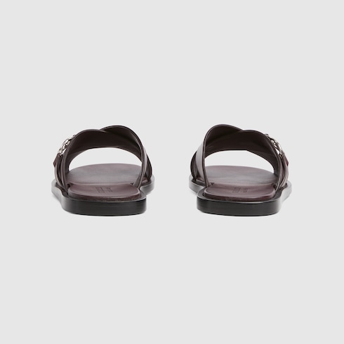 Men's slide sandal with Interlocking G Detail 3
