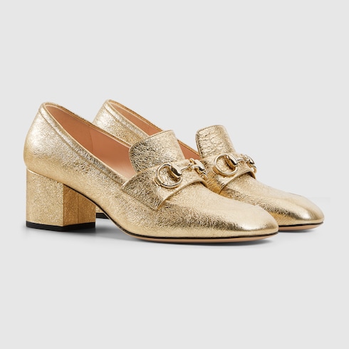 Women's loafer pump with Horsebit