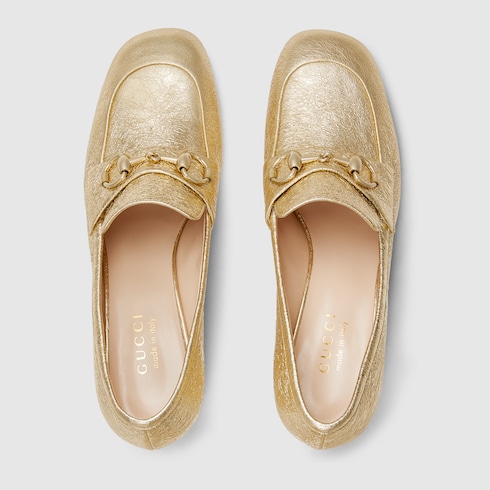 Escarpins-mocassins en cuir avec détail Mors pour femme