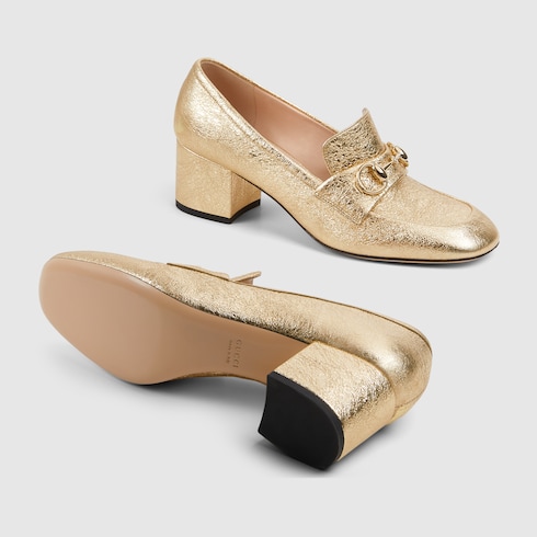 Women's loafer pump with Horsebit