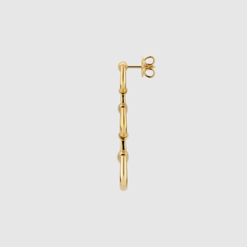 Pendientes largos Gucci Horsebit de 18 ct
