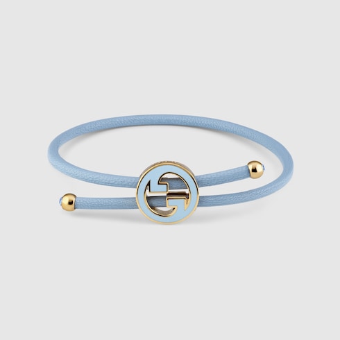 Bracciale con Incrocio GG Tondo smaltato