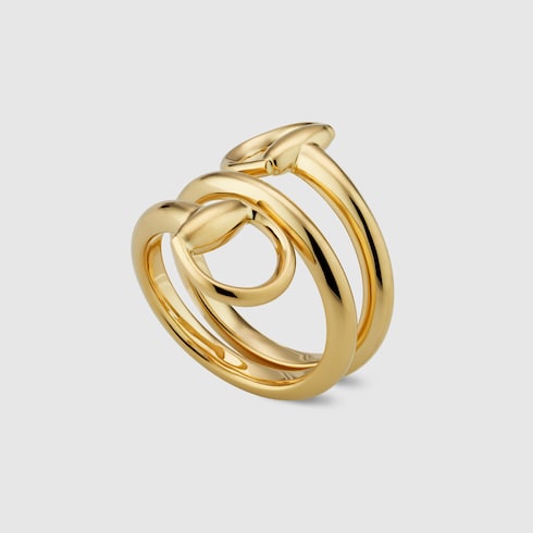 Anillo contrarié Gucci Horsebit de 18 ct