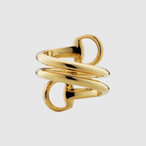 Bague contrariée Gucci Horsebit 18 carats