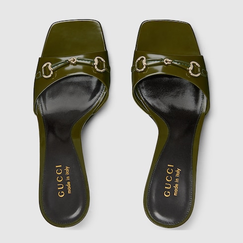 Women's slide sandal with Horsebit