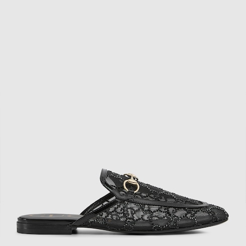 Slipper Princetown donna con cristalli GG