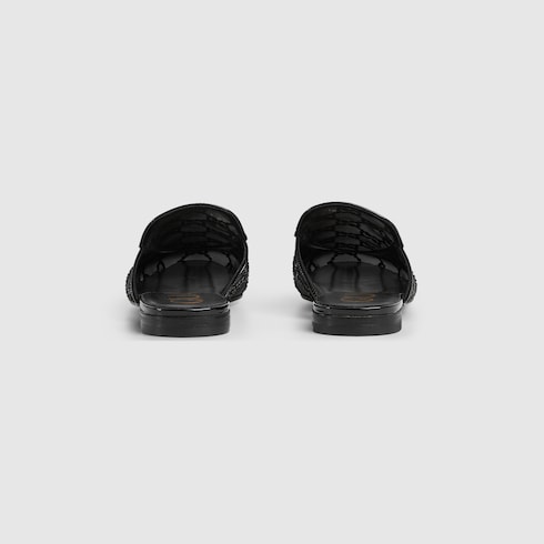 Slipper Princetown donna con cristalli GG