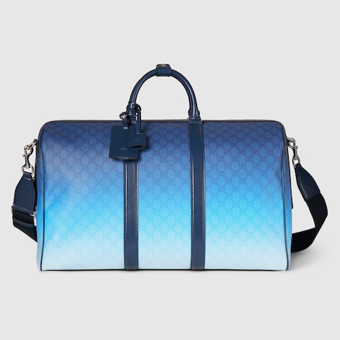 Sac de voyage Gucci Chroma grand format en tissu bleu dégradé | GUCCI