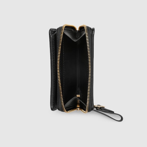 GG Emblem Mini-Brieftasche mit Reißverschluss