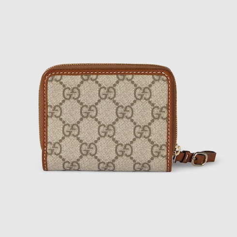 GG Emblem Mini-Brieftasche mit Reißverschluss