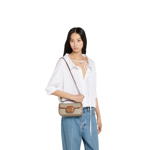 Borsa a mano Gucci Horsebit 1955 Soft misura piccola