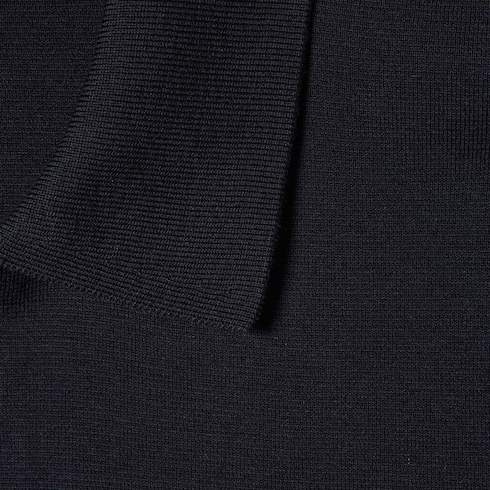 Polo in maglia di cotone e seta