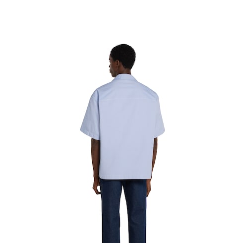 Camisa algodón Oxford con etiqueta en relieve
