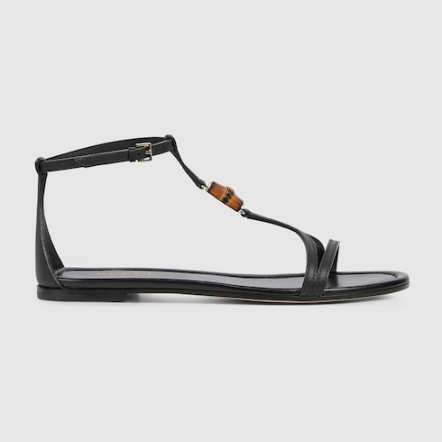 Women's sandal with bamboo detail
