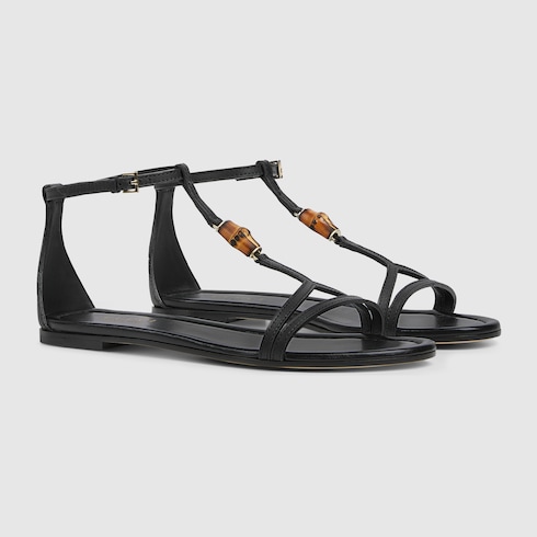 Women's sandal with bamboo detail
