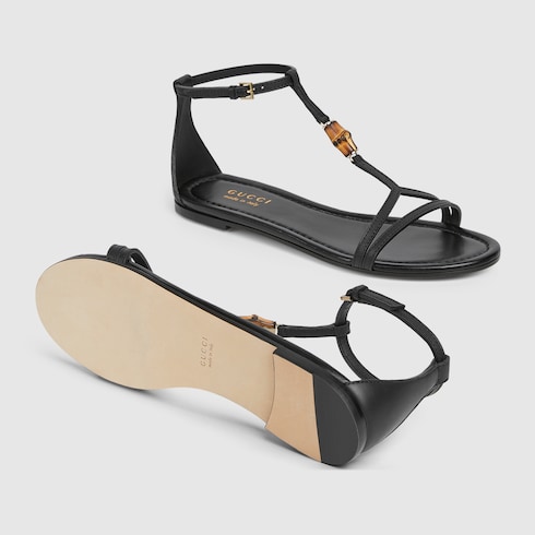 Women's sandal with bamboo detail
