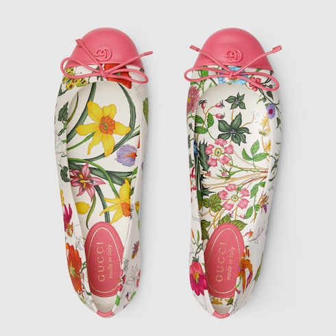 Women's printed ballet flat