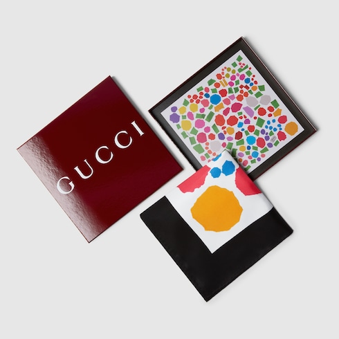 Vierecktuch aus Seide mit Print, 90 x 90 Projekt
