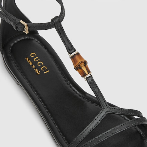 Women's sandal with bamboo detail