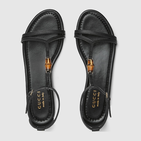 Women's sandal with bamboo detail