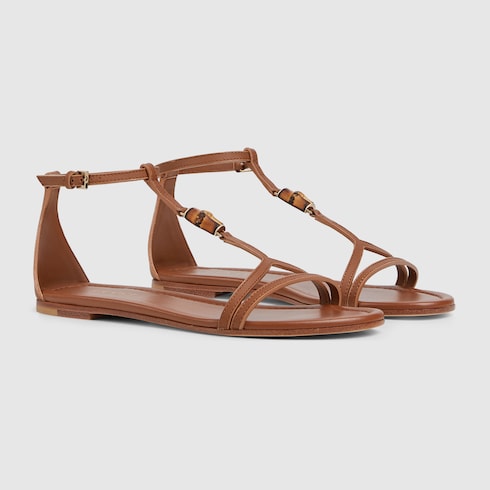 Women's sandal with bamboo detail