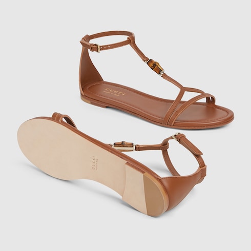 Women's sandal with bamboo detail