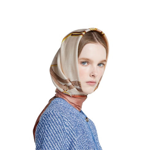 Printed silk carré