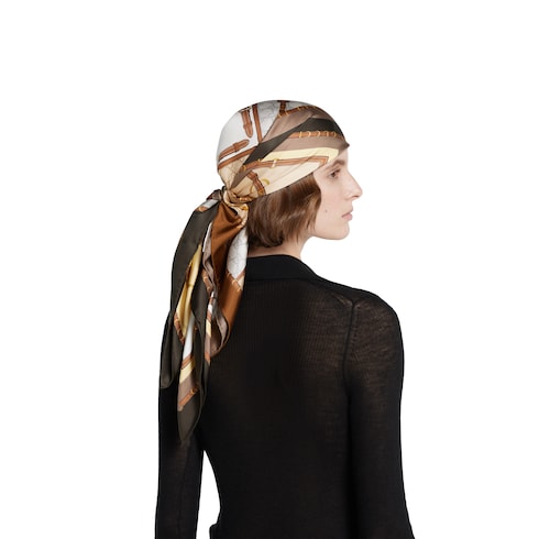 Printed silk carré