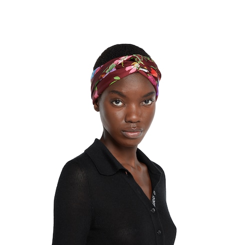Printed silk twill carré