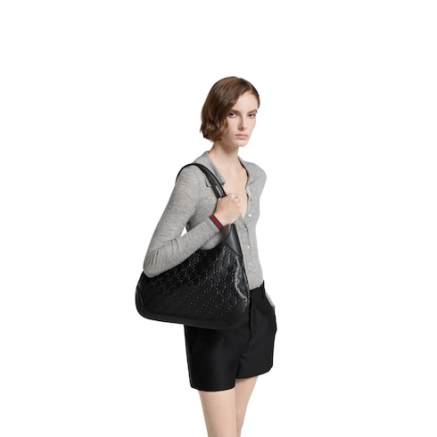 Borsa a spalla Gucci B misura media