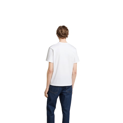 T-shirt in jersey di cotone stampato