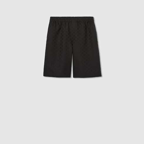 GG canvas linen blend shorts