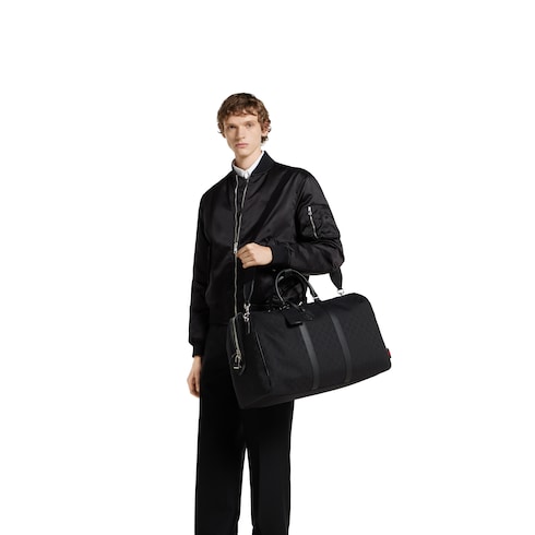 GG canvas large duffle bag 