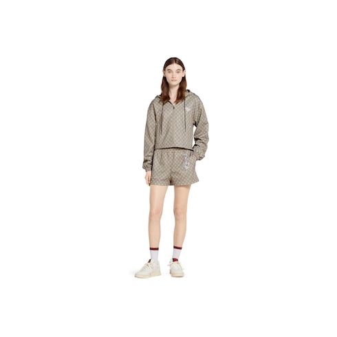 Shorts in jersey tecnico stampato